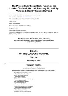 Punch, or the London Charivari, Vol. 104, February 11, 1893