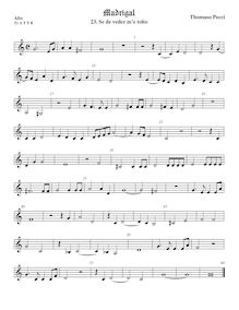 Partition ténor viole de gambe 1, aigu clef, Madrigali a 5 voci, Libro 2 par Tommaso Pecci