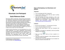 Elluminate live! participant quick reference guide