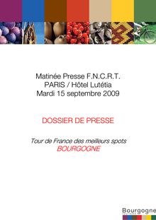 Matinée Presse F.N.C.R.T. PARIS / Hôtel Lutétia Mardi 15 septembre ...