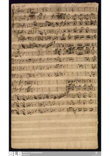 Partition complète, Sinfonia concertante en D major, D major, Molter, Johann Melchior par Johann Melchior Molter