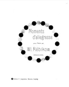 Partition complète, Moments d allegresse, Rebikov, Vladimir