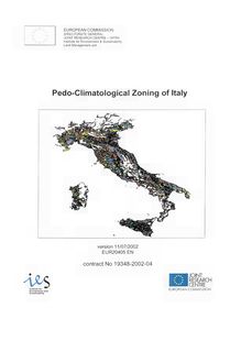 Pedo-climatological zoning of Italy