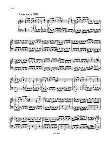 Partition , Concerto en C major, BWV 984, 16 Konzerte nach verschiedenen Meistem