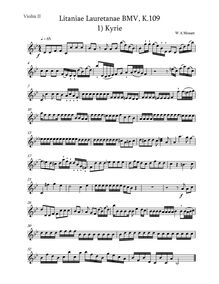 Partition violons II, Litaniae Lauretanae, Litaniae de Beata Maria Virgine