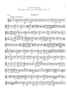 Partition cor 1, 2, 3, 4 (en F, E), Symphony No.3, Symfonie č.3