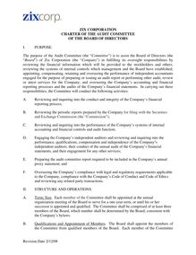 Audit Committee Charter rev date 2-12-08