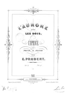 Partition complète, L Aurore dans les Bois, Op.57, Caprice pour le piano