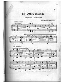 Partition complète, Angel s Greeting, Rêverie angelique, F major