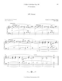 Partition 10, Verset (C major), L’Office Catholique, Op.148, Lefébure-Wély, Louis James Alfred