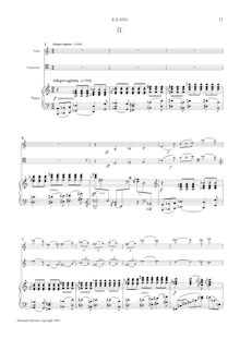 Partition Mvt.2, Piano trio,  Requiem , Zwaag, Wim