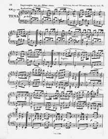 Partition No.4 - Impromptu sur un théme russe, Second Décameron Musical Op.175