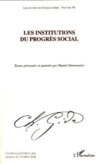 Les institutions du progrès social