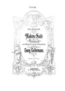 Partition de violoncelle, Moderne , Op.126, Goltermann, Georg