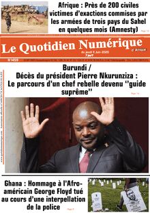 Le Quotidien Numérique d’Afrique n°1459 – Du Jeudi 11 juin 2020