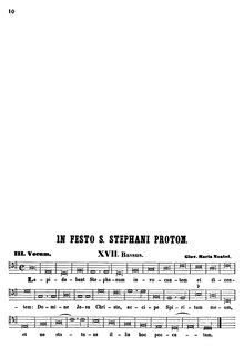 Partition Bassus, Motetto: Lapidabant Stephanum invocantem, Nanino, Giovanni Maria