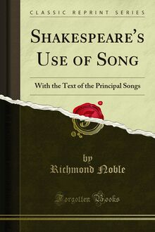 Shakespeare s Use of Song