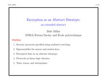 Encryption as an abstract data type