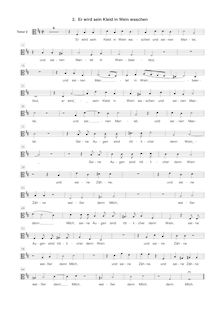 Partition ténor 2 , partie [C3 clef], Geistliche Chor-Music, Op.11