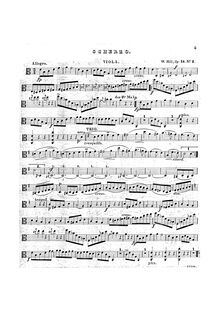 Partition , Scherzo - partition de viole de gambe, Notturno Scherzo et Romanze