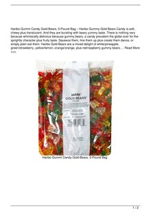 Haribo Gummi Candy GoldBears 5Pound Bag Food Reviews