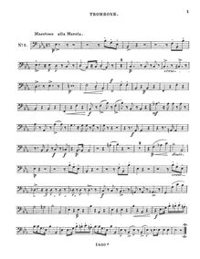 Partition Trombone, 12 Kleine Stücke, Maurer, Ludwig Wilhelm