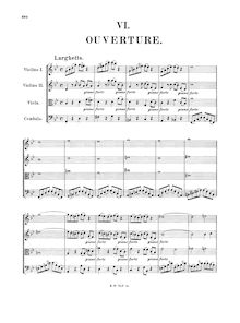 Partition complète, Overture, Orchestral Suite No.5, Bach, Johann Sebastian