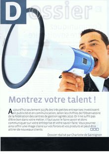 Dossier "Montrer votre talent" - Montrez votre  taient!