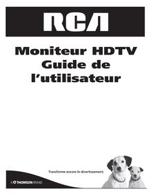 Notice Télévision RCA  D52W20B