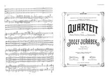 Partition complète et parties, Piano quatuor, Op.12, D minor