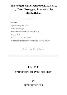 I.N.R.I. - A prisoner s Story of the Cross