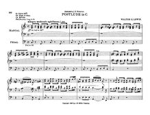 Partition complète, Postlude en C major, C major, Lewis, Walter Henry