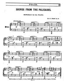 Partition complète, Sounds from pour Palisades, Morceau, B♭ major