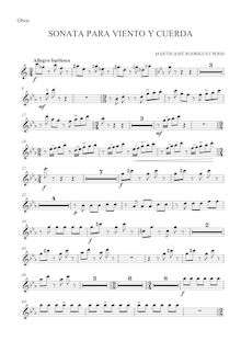 Partition hautbois, Sonata para viento, cuerda y arpa, Sonata for Winds, Strings and Harp