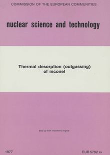 Thermal desorption (outgassing) of inconel