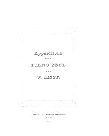 Partition complète (S.155), Apparitions, Liszt, Franz