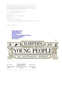 Harper s Young People, December 9, 1879 - An Illustrated Weekly