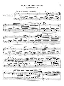 Partition complète, La bella Capricciosa Op.55, Hummel, Johann Nepomuk par Johann Nepomuk Hummel