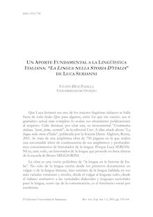 Un Aporte Fundamental a la Lingüística Italiana: “La Lingua nella Storia D’italia” de Luca Serianni