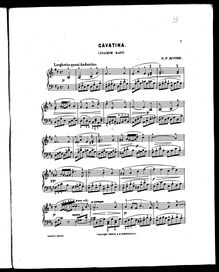 Partition de piano, 6 Morceaux, Raff, Joachim