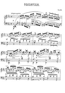 Partition complète, Toccatina, Op.25, Henselt, Adolf von