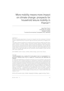 More mobility means  more impact on climate change: prospects for ...