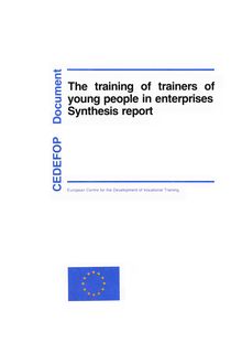 The training of trainers of young people in enterprises