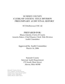 Preliminary Audit Report OfficeSvcs-OBM