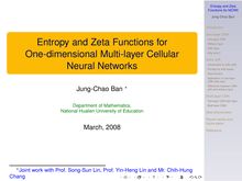Entropy and Zeta Functions for MCNN