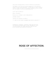Rose of Affection