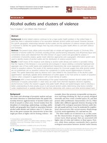 Alcohol outlets and clusters of violence