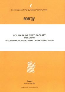 Solar pilot test facility (Belgium)
