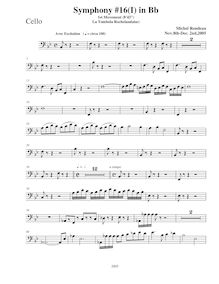 Partition violoncelles, Symphony No.16, Rondeau, Michel
