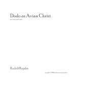 Partition Cover et Text, Dodo as Avian Christ, Rojahn, Rudolf